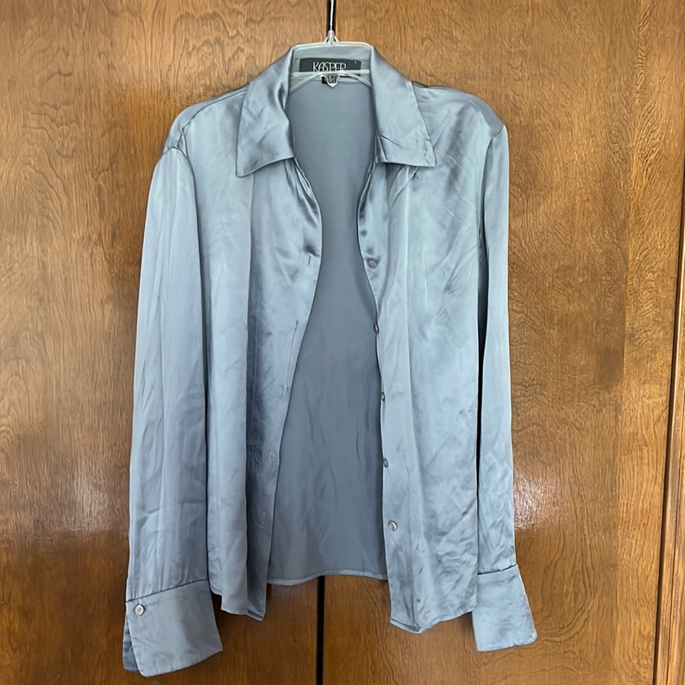 Kasper silk button up